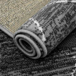 Chodniki|Dywany Z Krótkim Włosiem| Dywan do przedpokoju szary GEOMETRY 80x150 cm