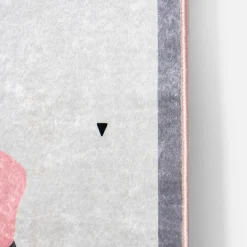 Dywany Do Prania W Pralce|Dywany Dziecięce|inny Dywan drukowany różowy ZALA PETRA 80x140 cm