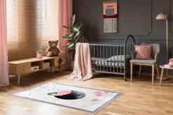 Dywany Do Prania W Pralce|Dywany Dziecięce|inny Dywan drukowany różowy ZALA PETRA 80x140 cm