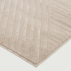 inny Dywan geometryczny beżowy WAVES 120x170 cm