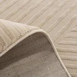 inny Dywan geometryczny beżowy WAVES 120x170 cm