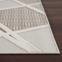 Chodniki|Dywany Z Krótkim Włosiem|inny Dywan geometryczny beżowy MADERA 80x150 cm