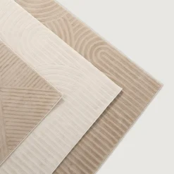 inny Dywan geometryczny beżowy WAVES 160x230 cm