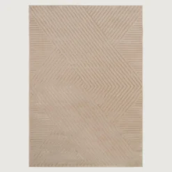 Dywany Z Krótkim Włosiem|inny Dywan geometryczny beżowy WAVES 200x290 cm