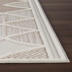 inny Dywan geometryczny beżowy MADERA 80x150 cm