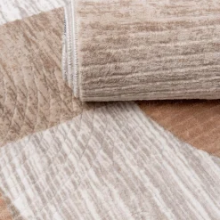 Dywany Z Krótkim Włosiem| Dywan geometryczny beżowyBRILO 160x230 cm
