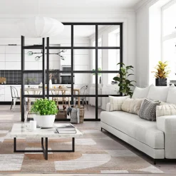 Dywany Z Krótkim Włosiem| Dywan geometryczny beżowyBRILO 160x230 cm