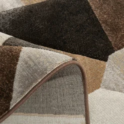 Dywany Z Krótkim Włosiem|inny Dywan geometryczny brązowy SORRENTO 160x230 cm