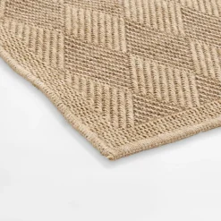 inny Dywan geometryczny DHAKA, czarno-beżowy, 80x150 cm