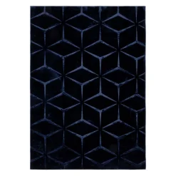 Dywany Z Krótkim Włosiem|inny Dywan geometryczny granatowy TULSA 160x220 cm