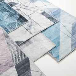 Chodniki|Dywany Z Krótkim Włosiem|inny Dywan geometryczny jasnoszary PUERTO 80x150 cm