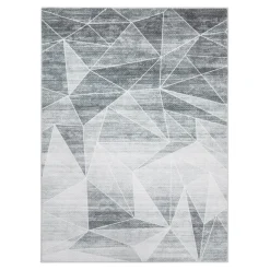 Dywany Z Krótkim Włosiem|inny Dywan geometryczny jasnoszary PUERTO 160x230 cm