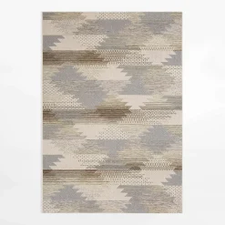 Dywany Zewnętrzne|Dywany Zewnętrzne|inny Dywan geometryczny KEMET ROMBY, szary, 120x170 cm