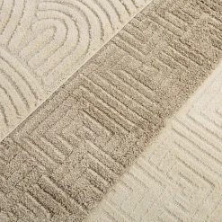 inny Dywan geometryczny kremowy LA CASA 3D 200x290 cm