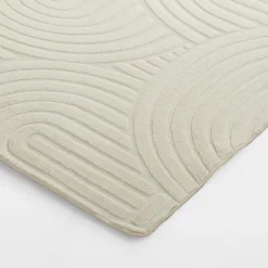 Dywany Z Krótkim Włosiem|inny Dywan geometryczny MALAGA 3D kremowy, 160x230 cm