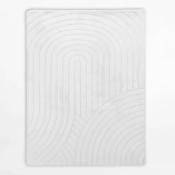 Dywany Z Krótkim Włosiem|inny Dywan geometryczny MALAGA 3D biały, 120x160 cm