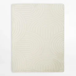 inny Dywan geometryczny MALAGA 3D kremowy, 120x160 cm