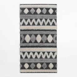 inny Dywan geometryczny MULAN, szaro-kremowy, 80x150 cm