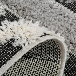 inny Dywan geometryczny MULAN, szaro-kremowy, 80x150 cm