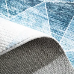 inny Dywan geometryczny niebieskie trójkąty PUERTO 80x150 cm