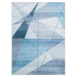 Dywany Z Krótkim Włosiem|inny Dywan geometryczny niebieski PUERTO 160x230 cm