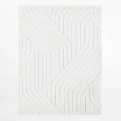 Dywany Z Krótkim Włosiem|inny Dywan geometryczny PORTO, biało-kremowy, 120x160 cm