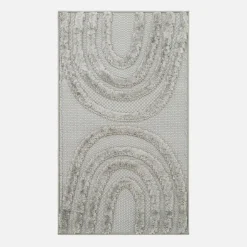 inny Dywan geometryczny szary FARO 80x150 cm