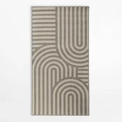 Chodniki|Dywany Zewnętrzne|inny Dywan geometryczny szary PIATTO 80x150 cm