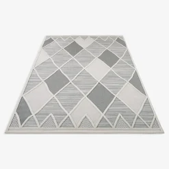 inny Dywan geometryczny szary MADERA 160x230 cm