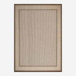 Dywany Zewnętrzne|Dywany Zewnętrzne|inny Dywan geometryczny z ramką LOTUS, beżowy, 160x230 cm