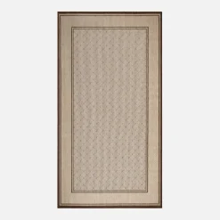 inny Dywan geometryczny z ramką LOTUS, beżowy, 80x150 cm