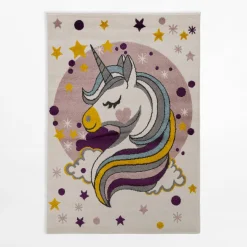 Dzieci inny Dywan HAPPY wzór jednorożca 160x230 cm