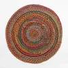 Dywany Z Krótkim Włosiem|inny Dywan jutowy BRUGA, kolorowy, okrągły, 100 cm