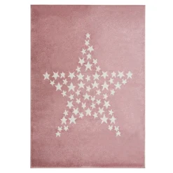 Dywany Dziecięce|Dywany| Dywan KIDS GWIAZDA różowy 160x230 cm