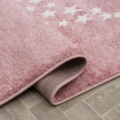 Dywany Dziecięce|Dywany| Dywan KIDS GWIAZDA różowy 80x150 cm