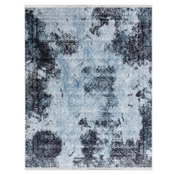 Dywany Z Krótkim Włosiem| Dywan loftowy z połyskiem niebieski STELLA 120x170 cm