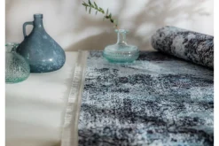 Dywan loftowy z połyskiem niebieski STELLA 80x150 cm