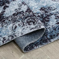 Dywan loftowy z połyskiem niebieski STELLA 80x150 cm