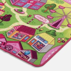 Dzieci inny Dywan miasto różowy FUNFAIR 80x150 cm