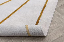 Chodniki|Dywany Z Krótkim Włosiem| Dywan nowoczesny ze złotym wzorem BELLAGIO 80x150 cm