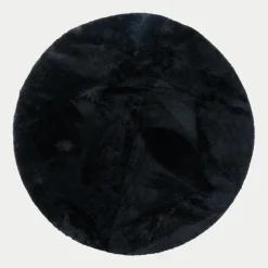 Dywany Z Krótkim Włosiem| Dywan okrągły antracytowy PULY 100 cm