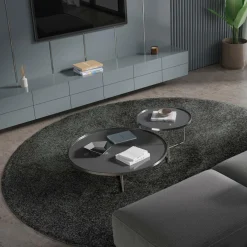 Dywan okrągły antracytowy SHAPE 200 cm