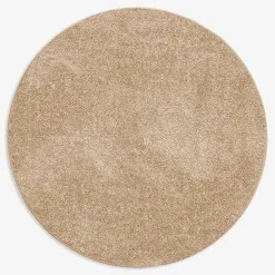 Dywany Z Krótkim Włosiem| Dywan okrągły beżowy CLEVER 130 cm