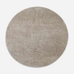 Dywany Z Krótkim Włosiem|inny Dywan okrągły beżowy FURRY 60 cm