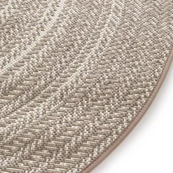 Dywan okrągły boho beżowy GINO 120 cm