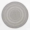 Dywan okrągły boho szary GINO 120 cm