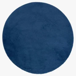 Dywany Shaggy| Dywan okrągły ciemnoniebieski PULY 80 cm