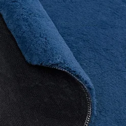 Dywany Shaggy| Dywan okrągły ciemnoniebieski PULY 80 cm