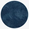 Dywan okrągły ciemnoniebieski CLEVER 130 cm