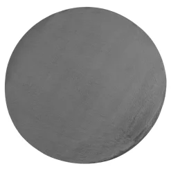 Dywany Rabbit|Dywany Shaggy| Dywan okrągły grafitowy RABBII 90 cm